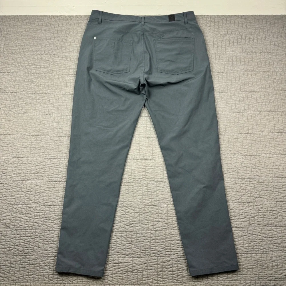 Vuori Meta Pants Men 36x31 Gray Athletic Slim Fit Performance Chino V430